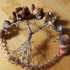 Jasper gemstone tree